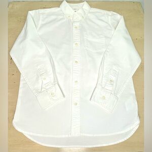 Gap Kids Dress Shirt White Size Large Boys Button Up Long Sleeve